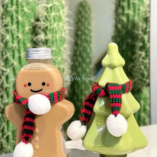 Gingerbread Man Holiday Drink Bottles - Water Bottles - Scribble Snacks
