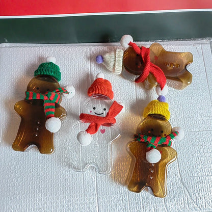 Gingerbread Man Holiday Drink Bottles - Water Bottles - Scribble Snacks