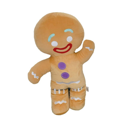 Gingerbread Man Plush Cushion Pillow - Soft Plush Toys - Scribble Snacks