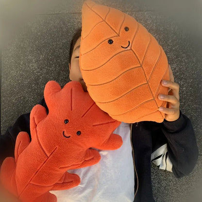 Gingko Leaf Plush Pillow Cushion - Soft Plush Toys - Scribble Snacks