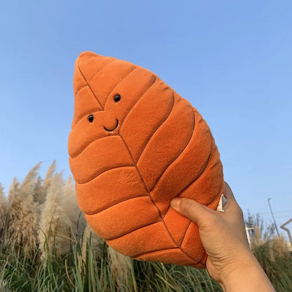 Gingko Leaf Plush Pillow Cushion - Soft Plush Toys - Scribble Snacks