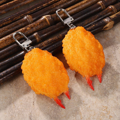 Golden Crab Pincers Breakfast Keychain - Keychains - Scribble Snacks