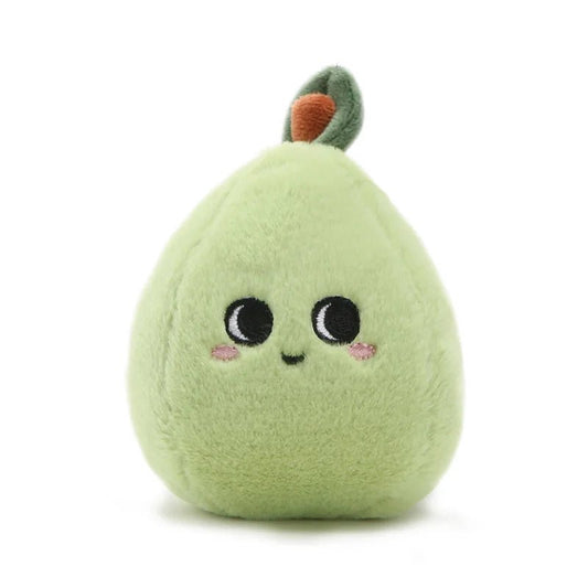 Green Pear Plush Toy - Soft Plush Toys - Scribble Snacks