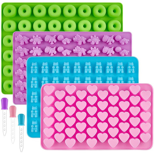 Gummy Bear Silicone Chocolate Mould - DIY Shapes for Party Baking, Candy, Ice Cubes & Cake/Cupcake Shapes - Ice Cube Trays - Scribble Snacks