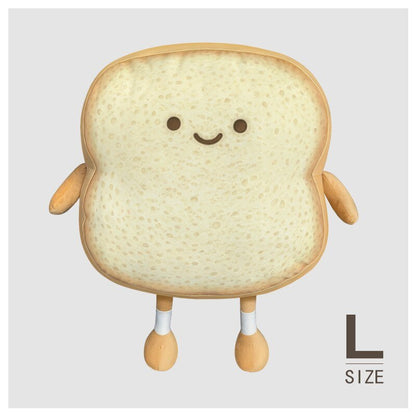 Happy/Sad Toast Plush Pillow Toy with Baby Bottle Design - Soft Plush Toys - Scribble Snacks