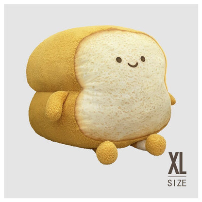 Happy/Sad Toast Plush Pillow Toy with Baby Bottle Design - Soft Plush Toys - Scribble Snacks