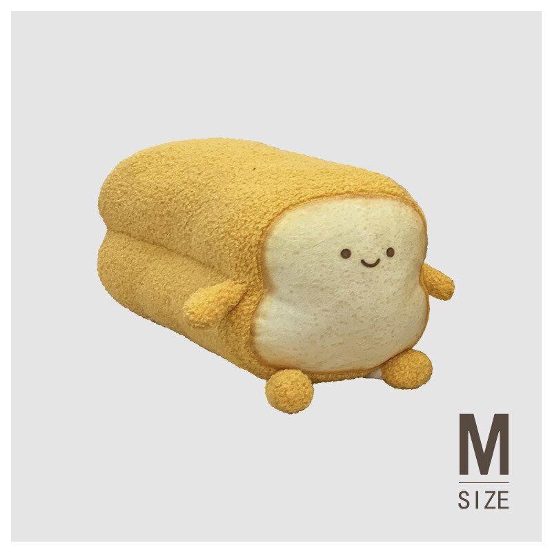 Happy/Sad Toast Plush Pillow Toy with Baby Bottle Design - Soft Plush Toys - Scribble Snacks