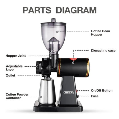 HiBREW Electric Espresso Bean Grinder - Coffee Makers & Equipment - Scribble Snacks