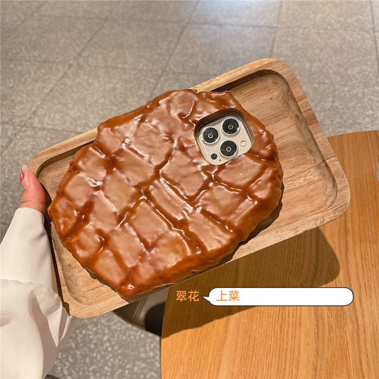 Honey Steak Harmony - Simulation Toy Phone Case Honey Steak Design for iPhone 11/12/13/14 & More - iPhone Cases - Scribble Snacks