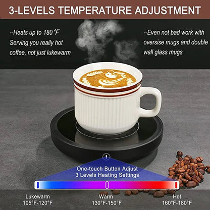 Hot Beverage Warmer Pad 110V/220V - Drink/Mug Warmer - Scribble Snacks