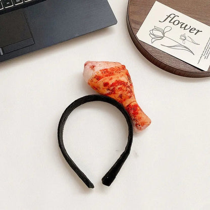 Hot Dog Sausage Food Novelty Headband Hair Accessories - Headbands - Scribble Snacks