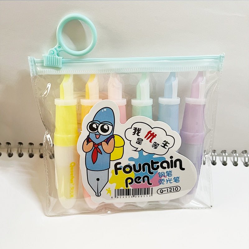 Ice Cream, Cat Paw, Sweets Mini Highlighters - Set of 6 - Highlighters - Scribble Snacks