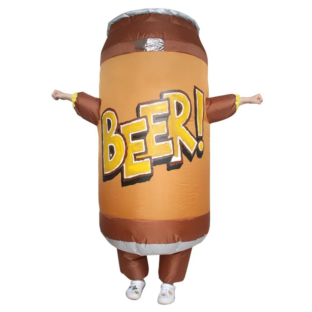 Inflatable Beer Can Party Costume - Inflatable Costume - Scribble Snacks
