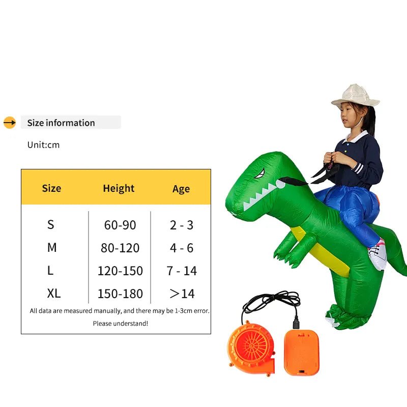 Inflatable Dinosaur Costume for Kids - Inflatable Costume - Scribble Snacks