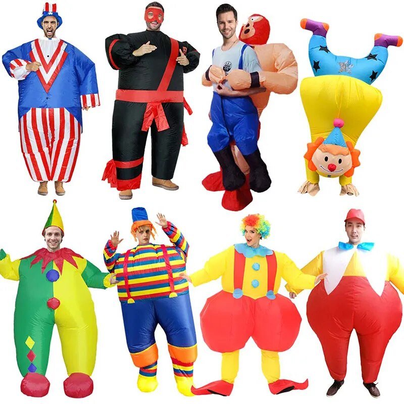 Inflatable Handstand Clown Carnival Costume - Inflatable Costume - Scribble Snacks