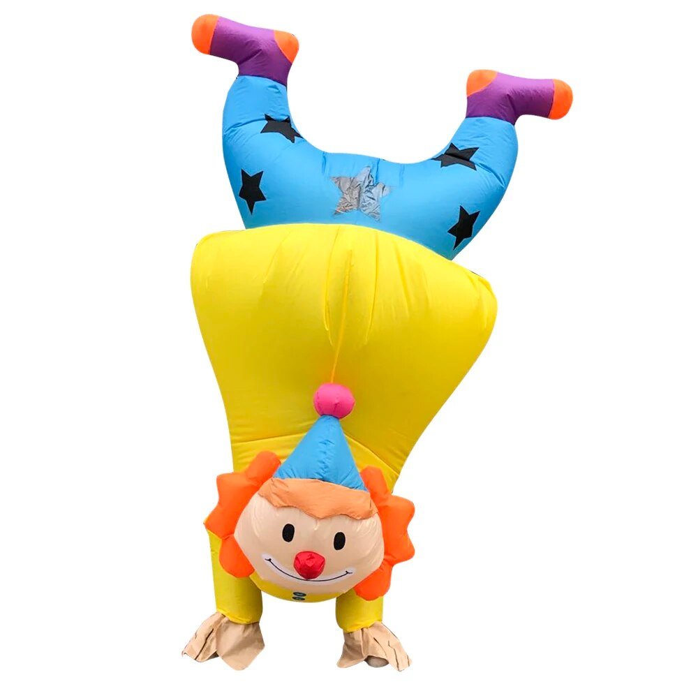 Inflatable Handstand Clown Carnival Costume - Inflatable Costume - Scribble Snacks