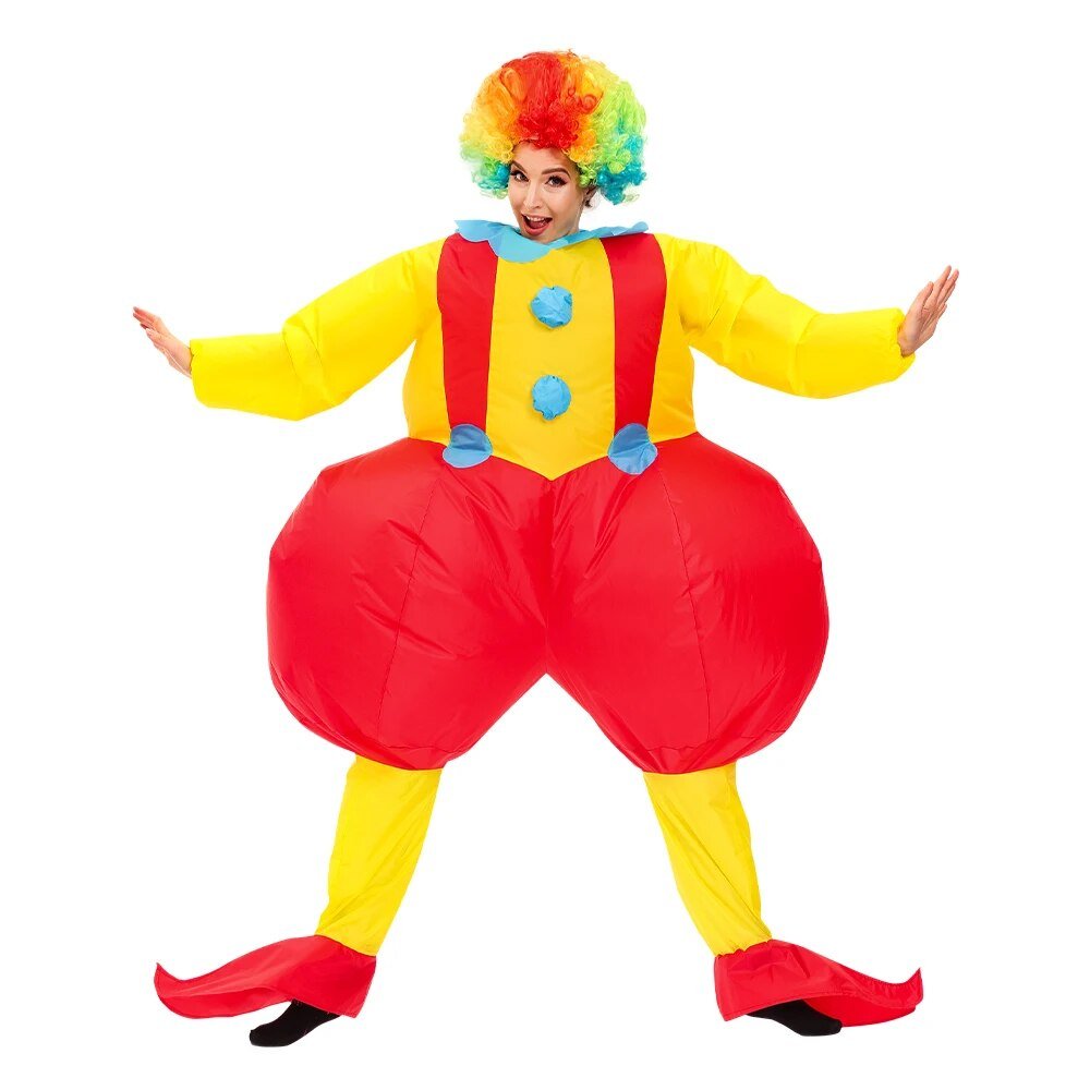 Inflatable Handstand Clown Carnival Costume - Inflatable Costume - Scribble Snacks