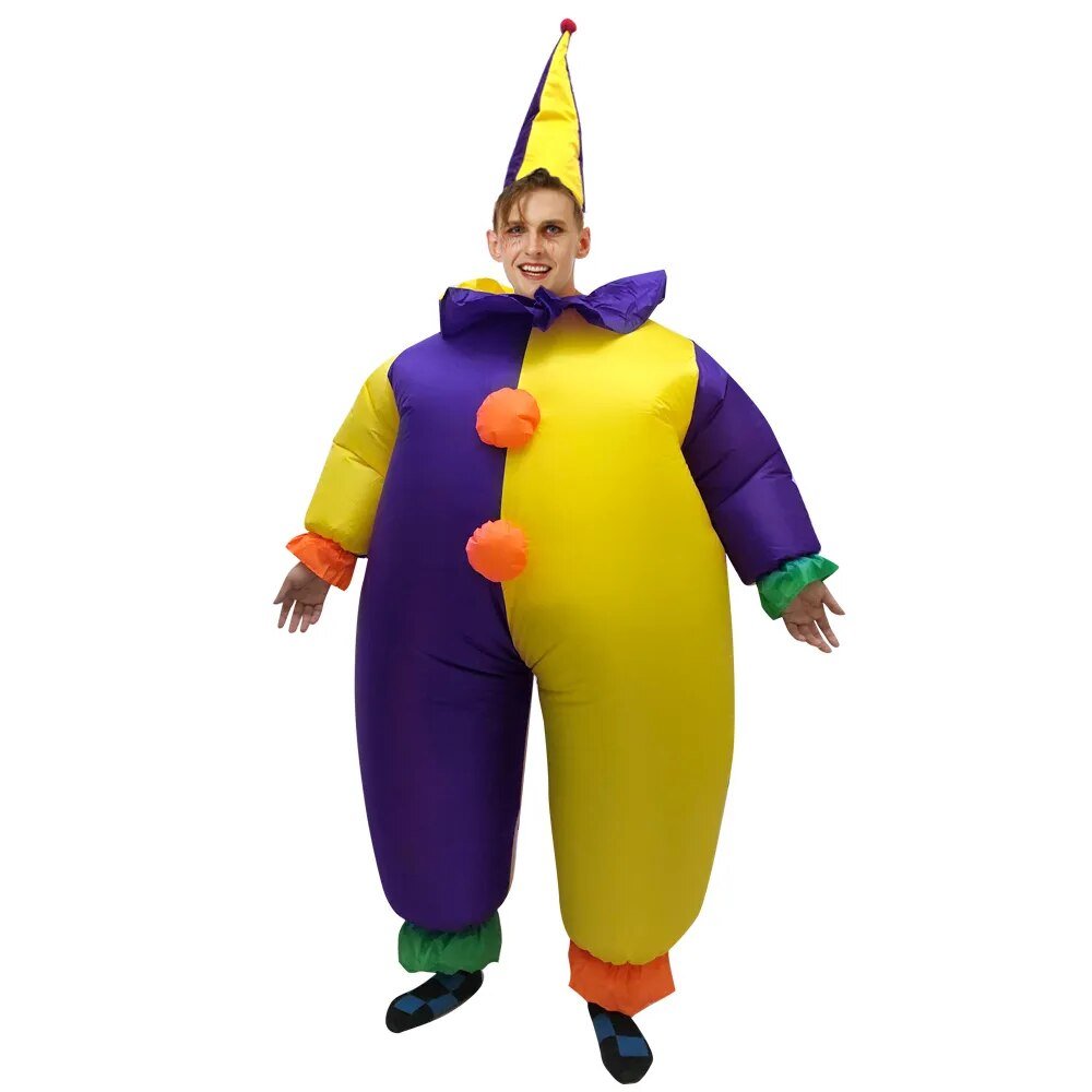 Inflatable Handstand Clown Carnival Costume - Inflatable Costume - Scribble Snacks