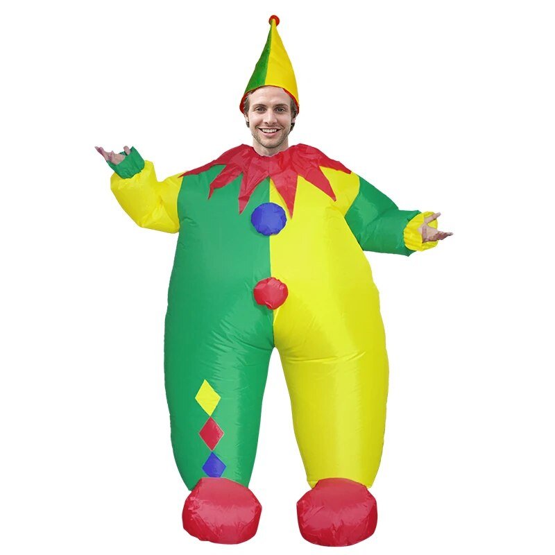 Inflatable Handstand Clown Carnival Costume - Inflatable Costume - Scribble Snacks