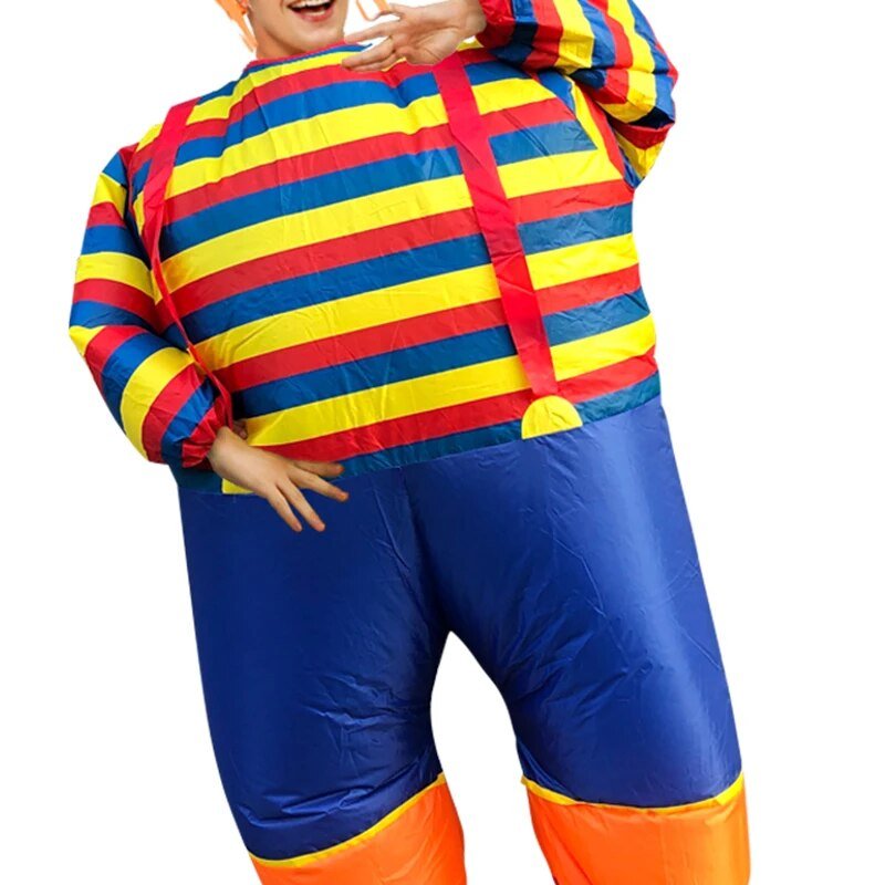 Inflatable Handstand Clown Carnival Costume - Inflatable Costume - Scribble Snacks