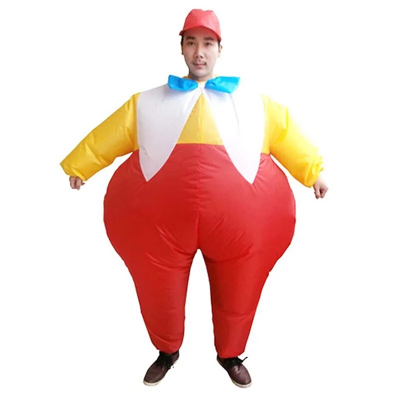 Inflatable Handstand Clown Carnival Costume - Inflatable Costume - Scribble Snacks