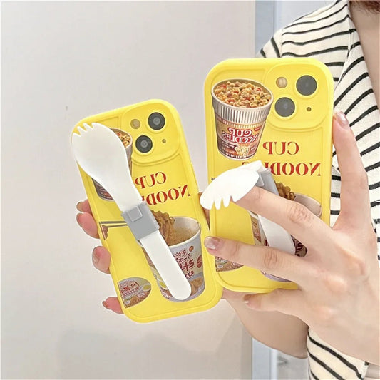 Instant Noodles iPhone 12/13/14 Case - Christmas - Festive Accessories - Scribble Snacks