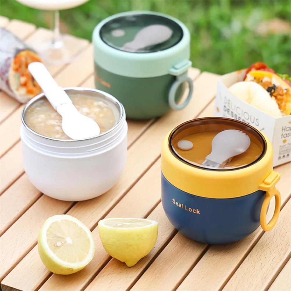 Insulated Soup Cup with Spoon - Lunch Box - Scribble Snacks