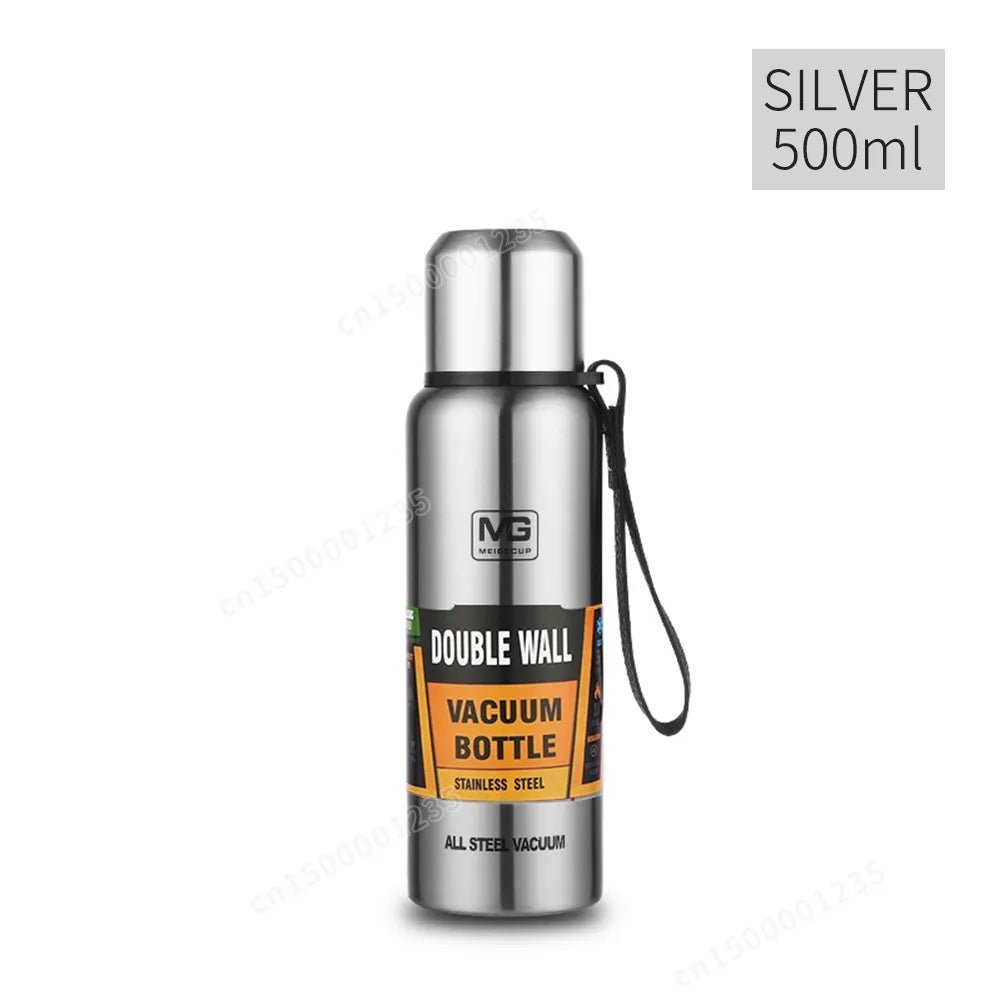 Insulated Thermos Bottle - Stainless Steel - Water Bottles - Scribble Snacks