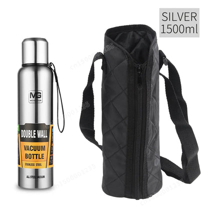 Insulated Thermos Bottle - Stainless Steel - Water Bottles - Scribble Snacks