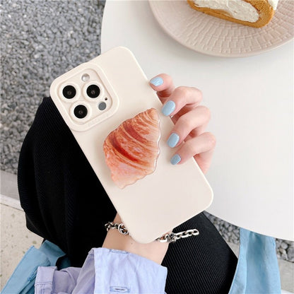 Japanese Bread Stand - Japan 3D Food Bread Bracket Ring Holder for iPhone 12/13 & More - iPhone Cases - Scribble Snacks