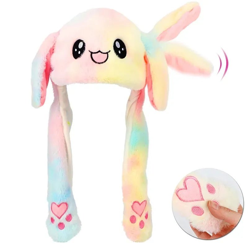 Jumping Bunny Ear Plush Animal Hat - Soft Plush Toys - Scribble Snacks