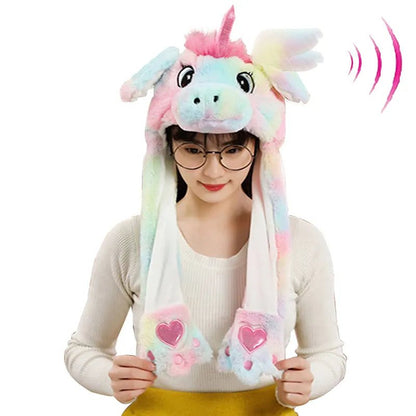Jumping Bunny Ears Plush Animal Hat - Soft Plush Toys - Scribble Snacks