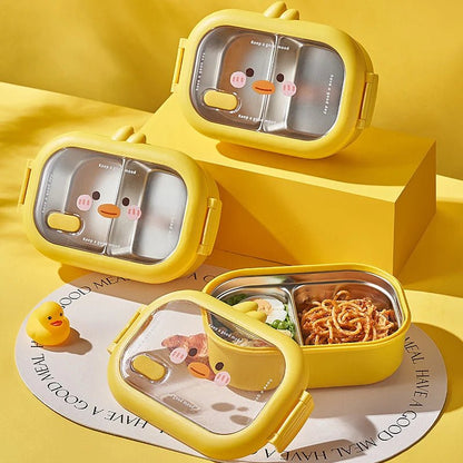 Kawaii Cartoon Leakproof Bento Box - Lunch Box - Scribble Snacks