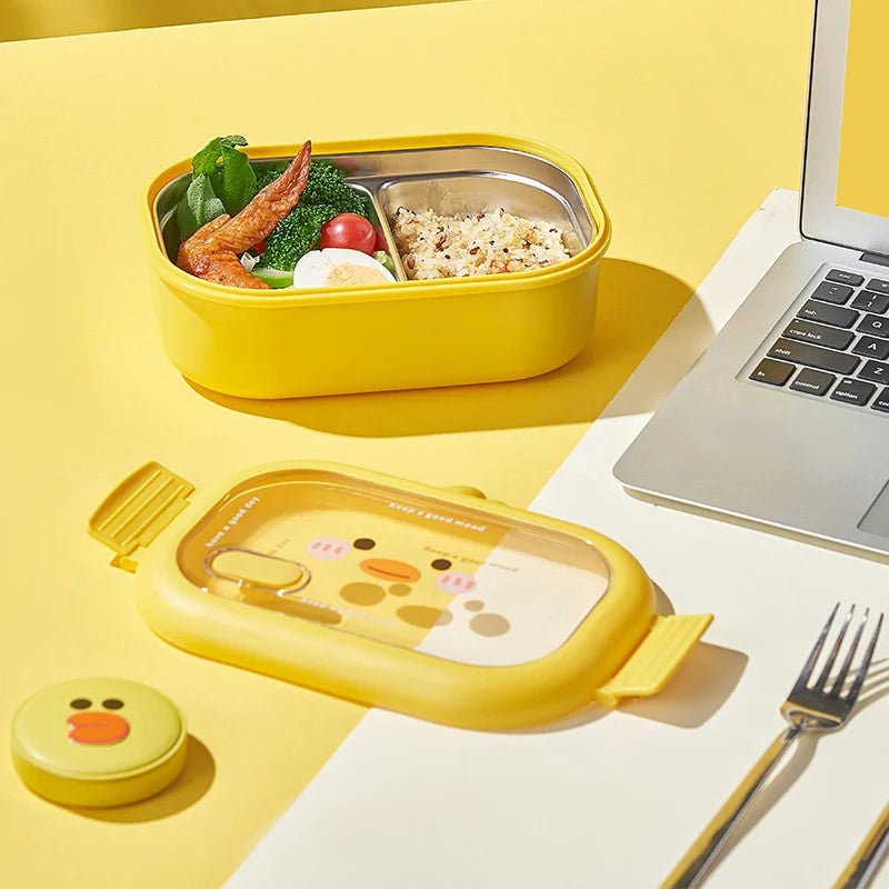 Kawaii Cartoon Leakproof Bento Box - Lunch Box - Scribble Snacks