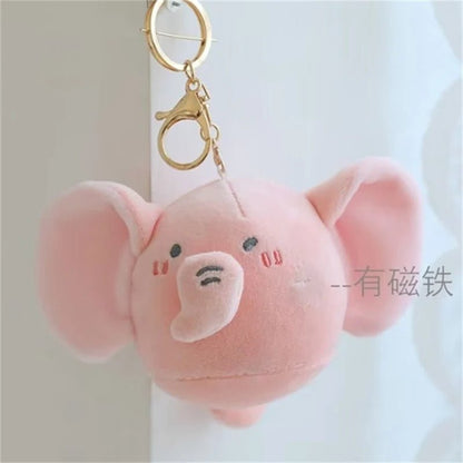 Kawaii Cat Duck Elephant Keychain Plush - Keychains - Scribble Snacks