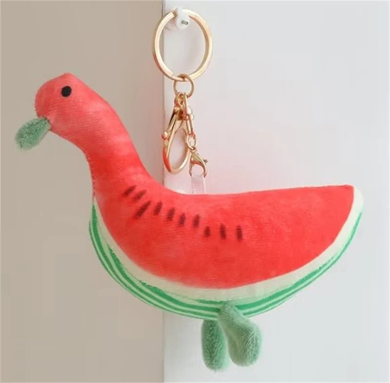 Kawaii Cat Duck Elephant Keychain Plush - Keychains - Scribble Snacks