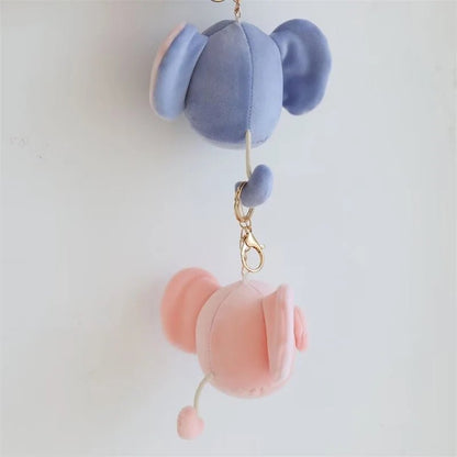 Kawaii Cat Duck Elephant Keychain Plush - Keychains - Scribble Snacks