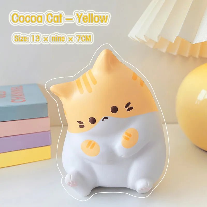 Kawaii Cat Stress Ball Toy - Soft Plush Toys - Scribble Snacks