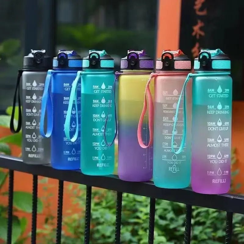Kawaii Gradient Fitness Water Bottle - Water Bottles - Scribble Snacks