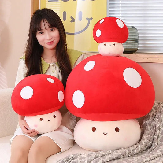 Kawaii Mushroom Plush Doll - Soft Plush Toys - Scribble Snacks