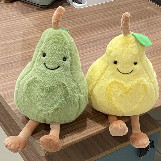 Kawaii Pear Plush Toy - Soft Plush Toys - Scribble Snacks