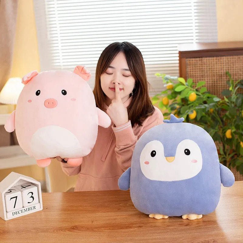 Kawaii Zoo Animal Plush Pillow - Soft Plush Toys - Scribble Snacks