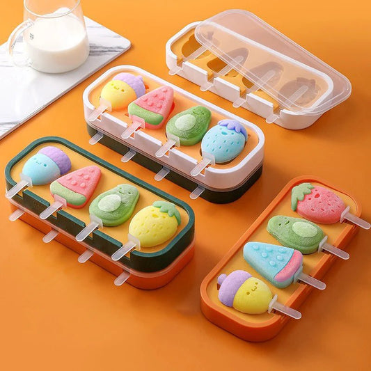 Cute Silicone Chocolate Mold Maker Ice Cube Tray Freeze Mould Bar
