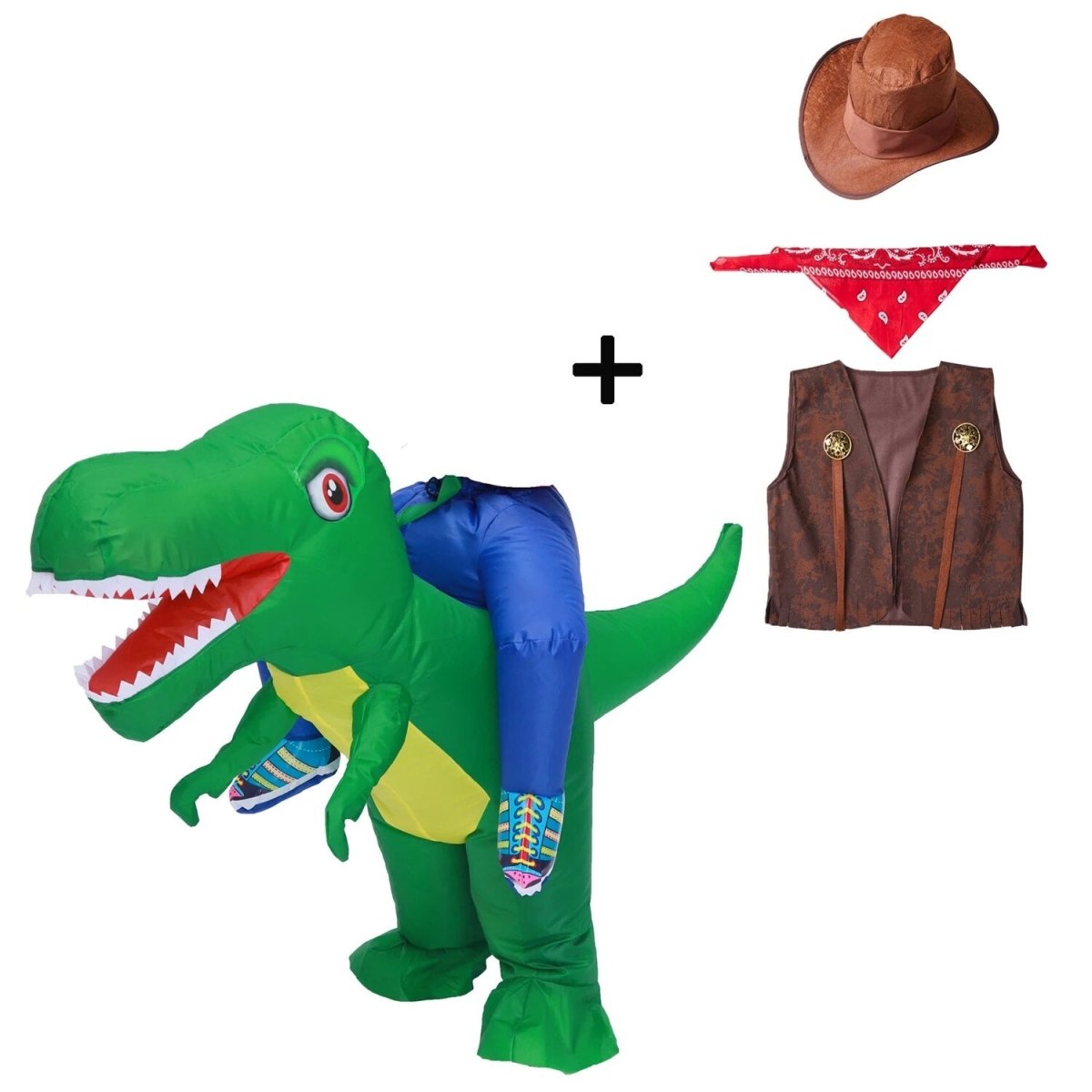Kids Inflatable Dinosaur Costume T-Rex - Inflatable Costume - Scribble Snacks