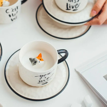 Kitten Claw Ceramic Coffee Mug - Mugs - Scribble Snacks