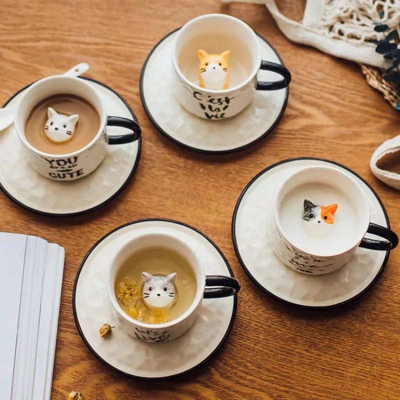 Kitten Claw Ceramic Coffee Mug - Mugs - Scribble Snacks