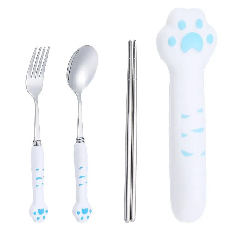 Kitty Paw Cutlery Set - Cutlery Set - Scribble Snacks