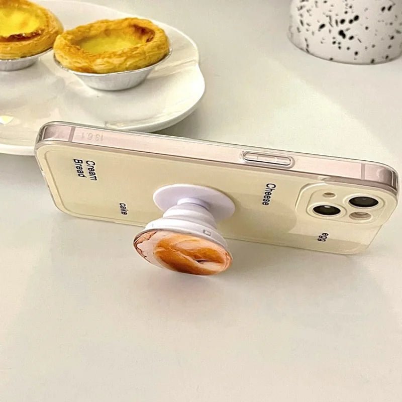 Korean Bread Letter Soft Silicone iPhone 14/13/12 Case - Drop-Resistant - iPhone Cases - Scribble Snacks