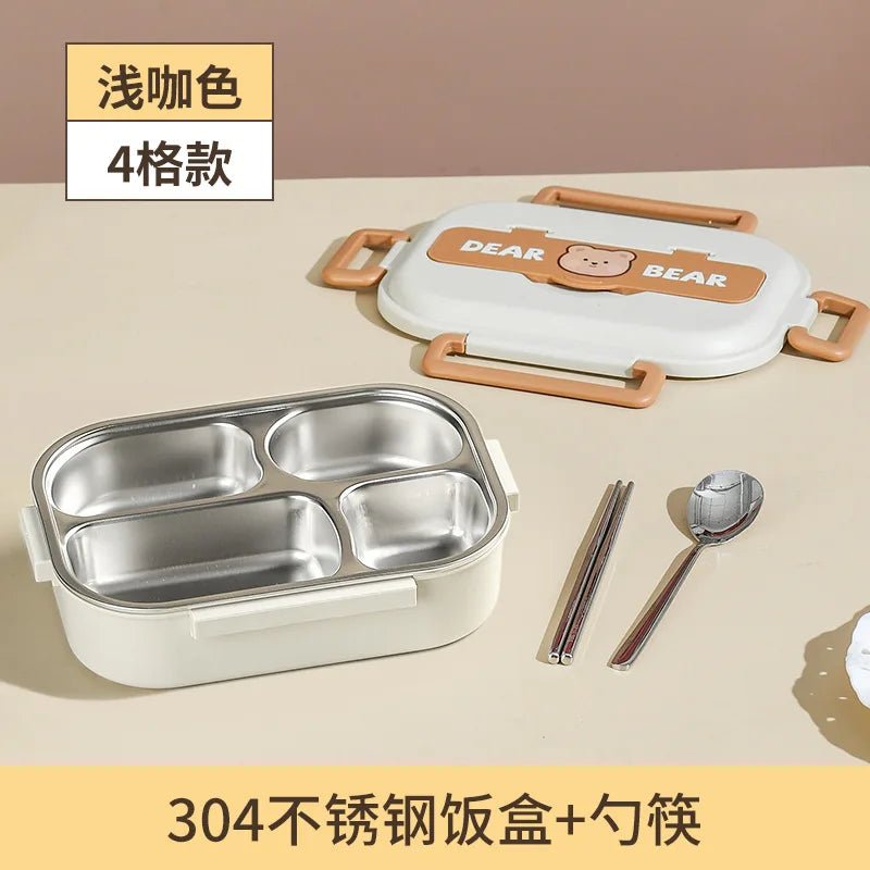 Leakproof Stainless Steel Bento Box - Lunch Box - Scribble Snacks