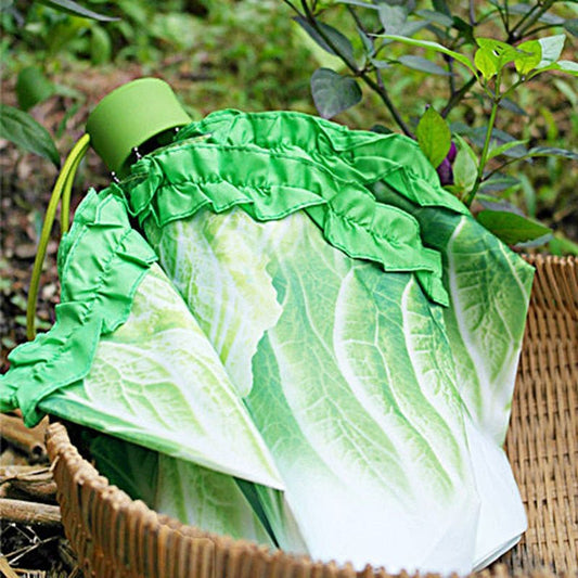 Lettuce Cabbage Vegetable Anti-UV Parasol Umbrella - Umbrella - Scribble Snacks